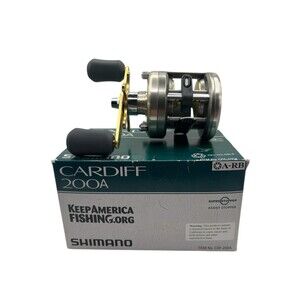 Shimano Cardiff 200A CDF-200A Round Baitcasting Reel Trout Bass - NEW OPEN BOX